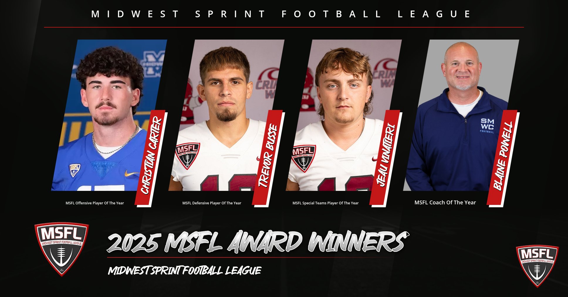Midwest Sprint Football League Announces 2025 Postseason Awards and All-Conference Teams